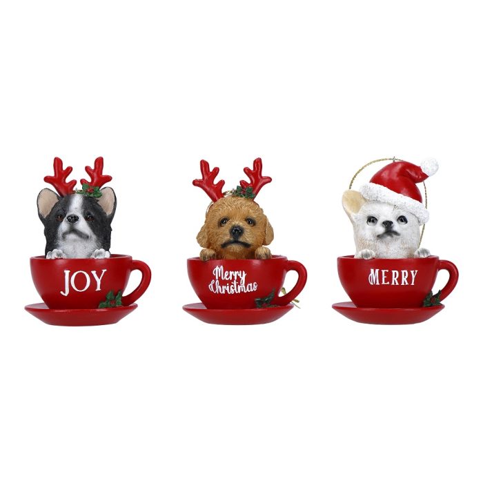 ORNAMENTS DOG IN CUP